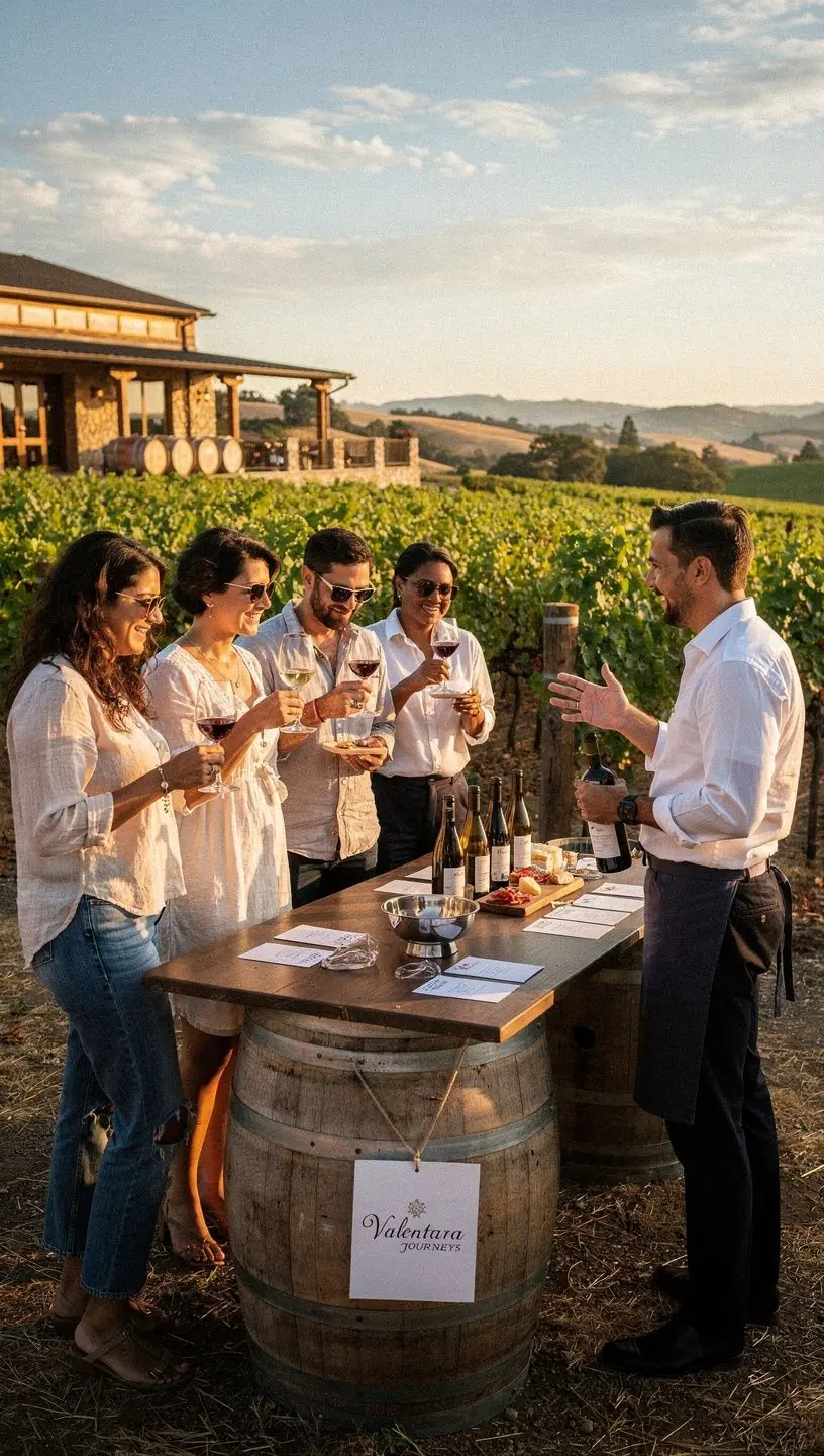 Grupa podróżnych smakujących lokalne potrawy w tradycyjnej restauracji.